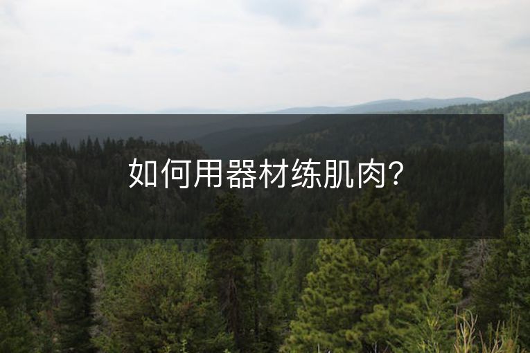 如何用器材练肌肉? 如何用器材练肌肉?